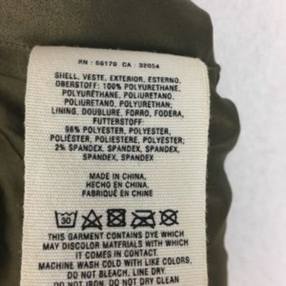Pilcro and the Letterpress Brown Khaki Vegan Leather Shorts 28 - Picture 6 of 8